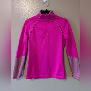 The North Face Canyonlands 1/4 Zip Fleece Pullover Jacket Womens Small Pink